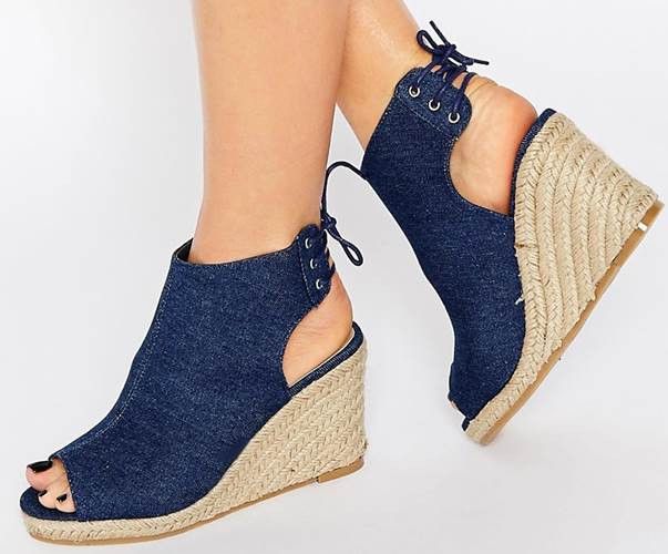 Summer Platform Blue Denim Wedges Sandals For Women Jeans Causal High Heel  Open Toe Buckle Strap Sandalias Mujer Shoes Woman - Women's Sandals -  AliExpress